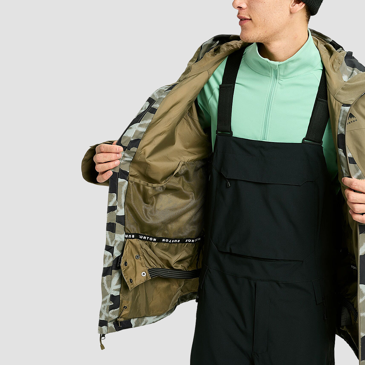 Burton Reserve 2L Snow Jacket Graffiti Camo/Forest Moss
