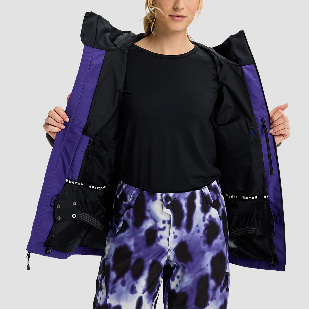 Burton Reserve GORE-TEX 2L Snow Jacket Prism Violet/True Black/Grey Cloud - Womens
