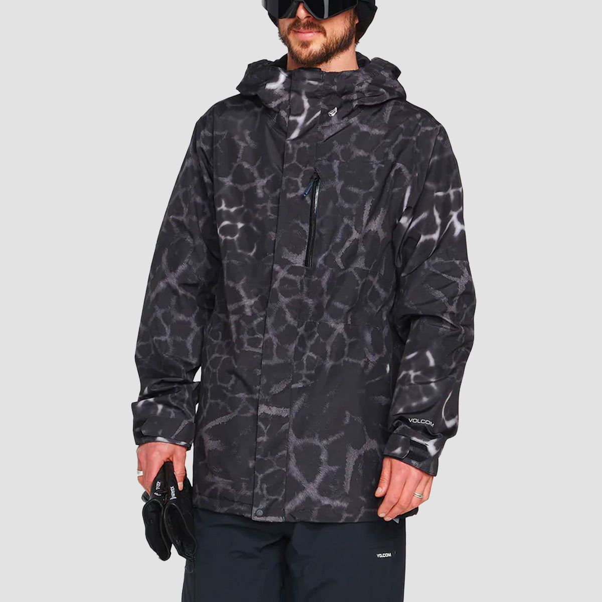 スペシャルティチケットリングVolcom L GORE-TEX JACKET BLACK GIRAFFE