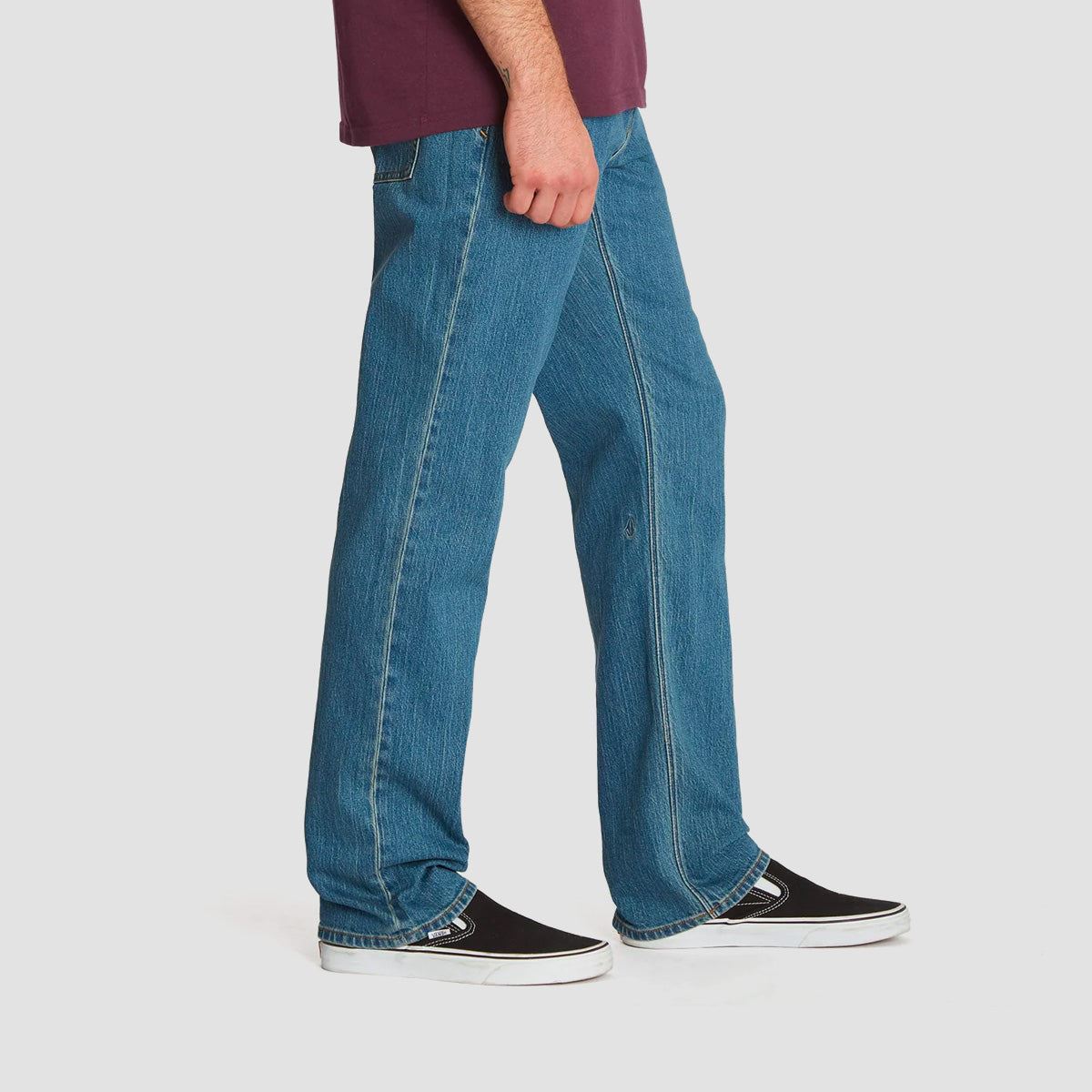 Volcom Solver Modern Straight Fit Jeans Old Town Indigo