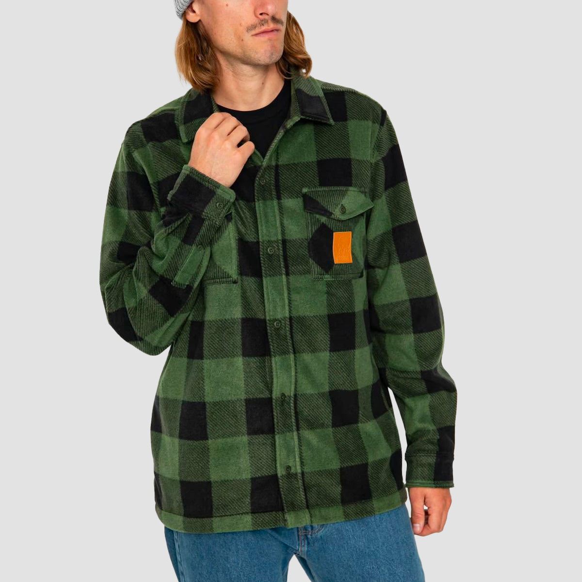 Etnies Woodsman Fleece Shirt Olive - Main Image