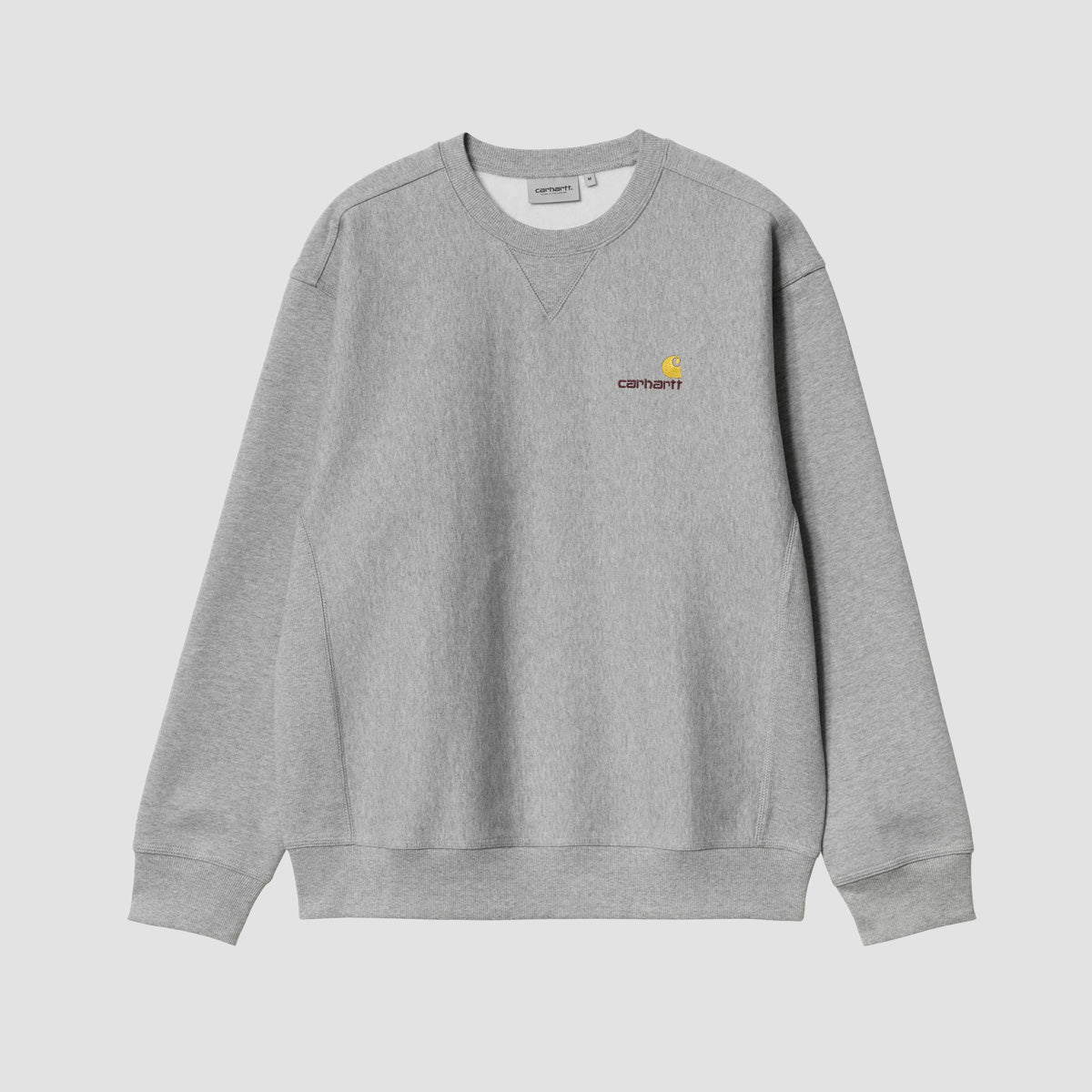 Carhartt WIP American Script Crew Sweatshirt Grey Heather
