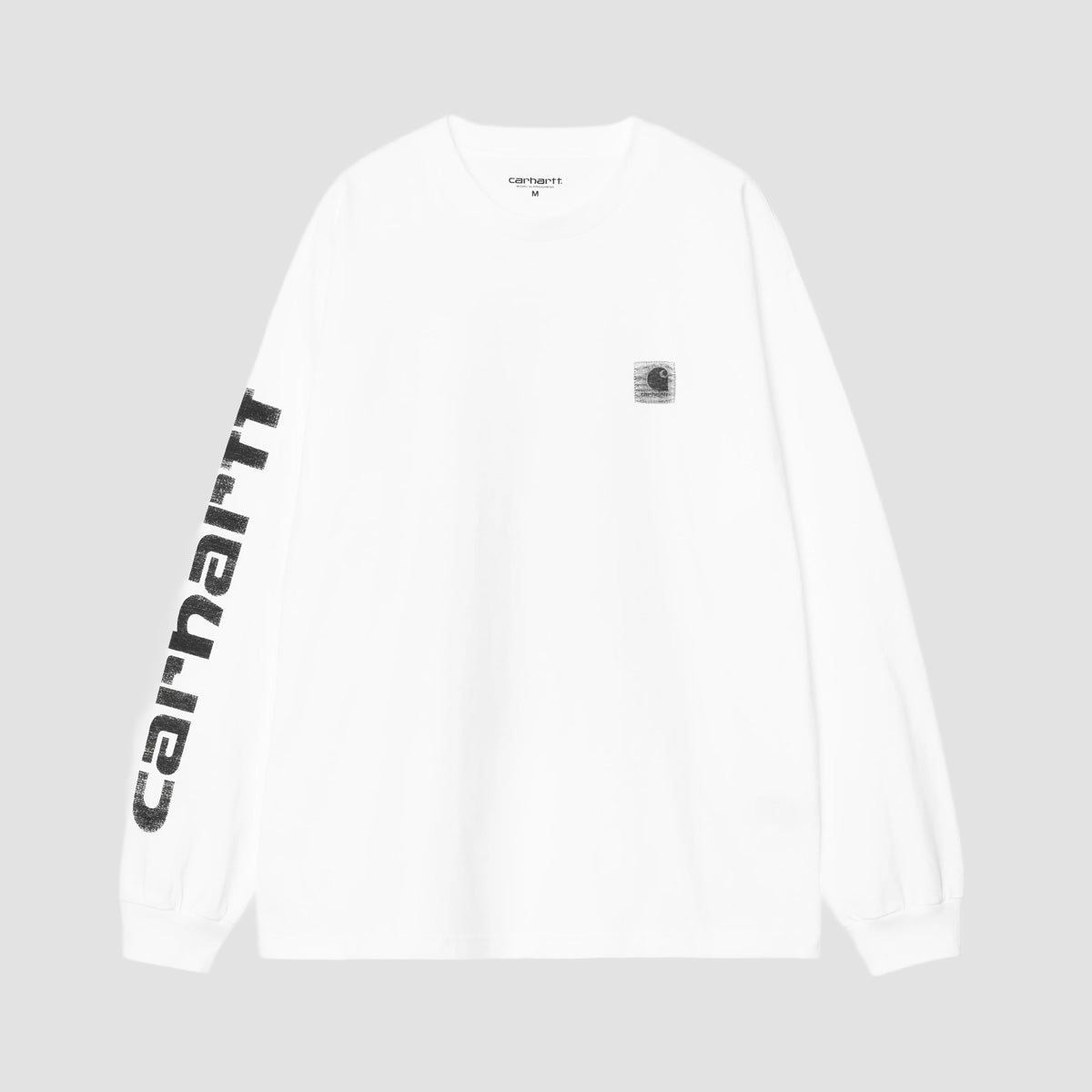 Carhartt WIP Archive Script Longsleeve T-Shirt White