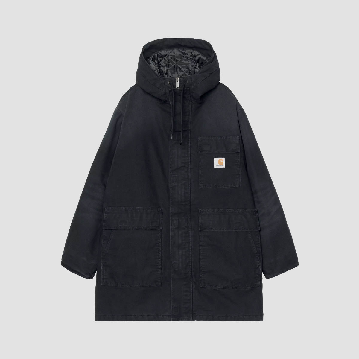 Carhartt WIP Boreal Parka Jacket Black Stone Canvas