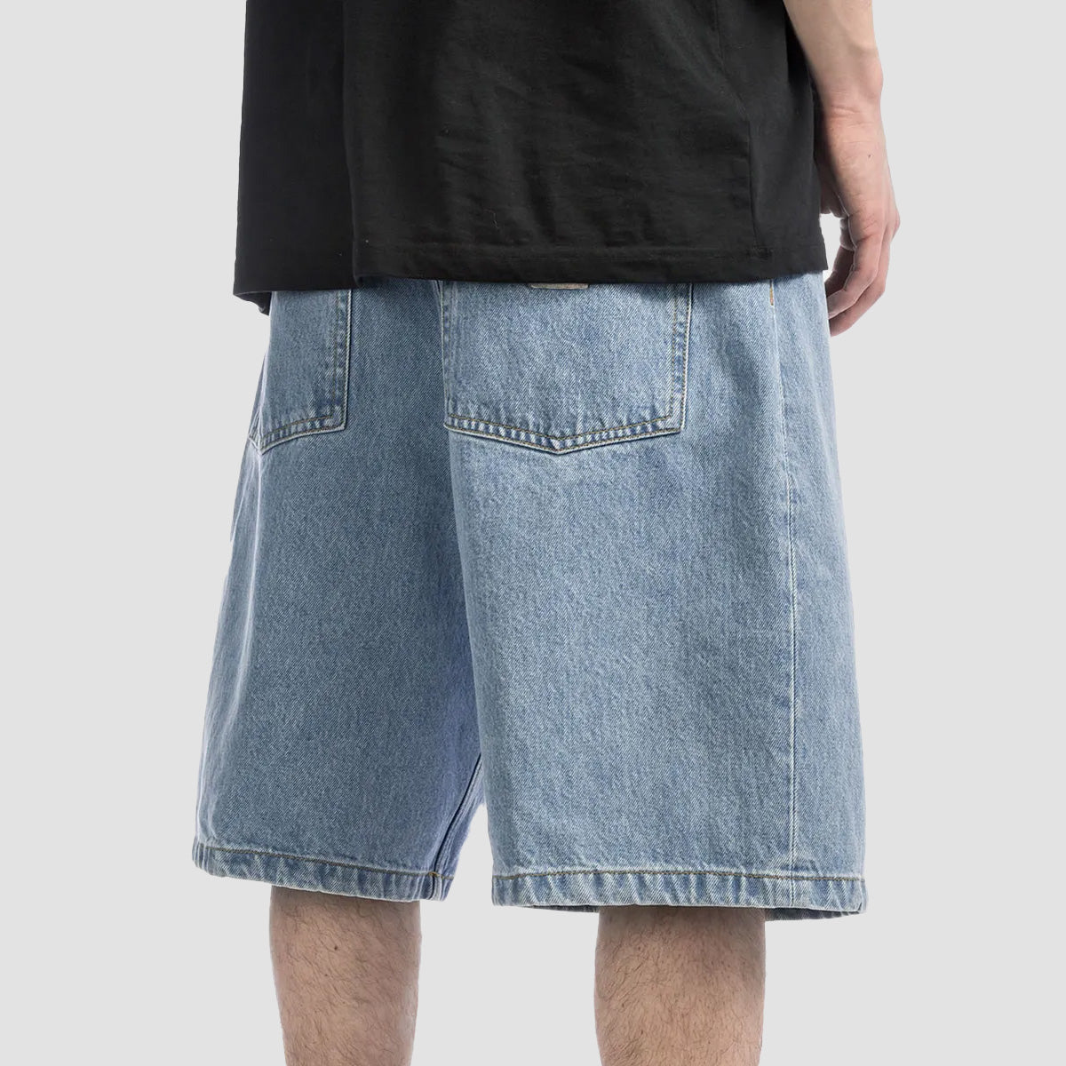 Carhartt WIP Brandon Denim Shorts Blue Heavy Stone Bleached