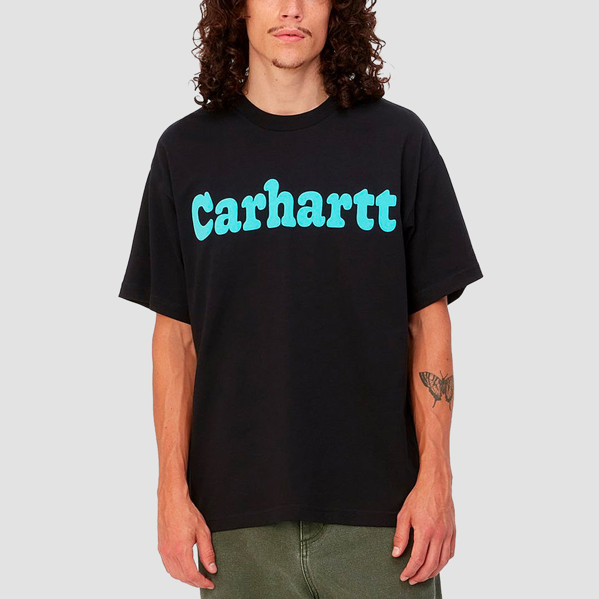 Carhartt WIP Bubbles T-Shirt Black/Turquoise