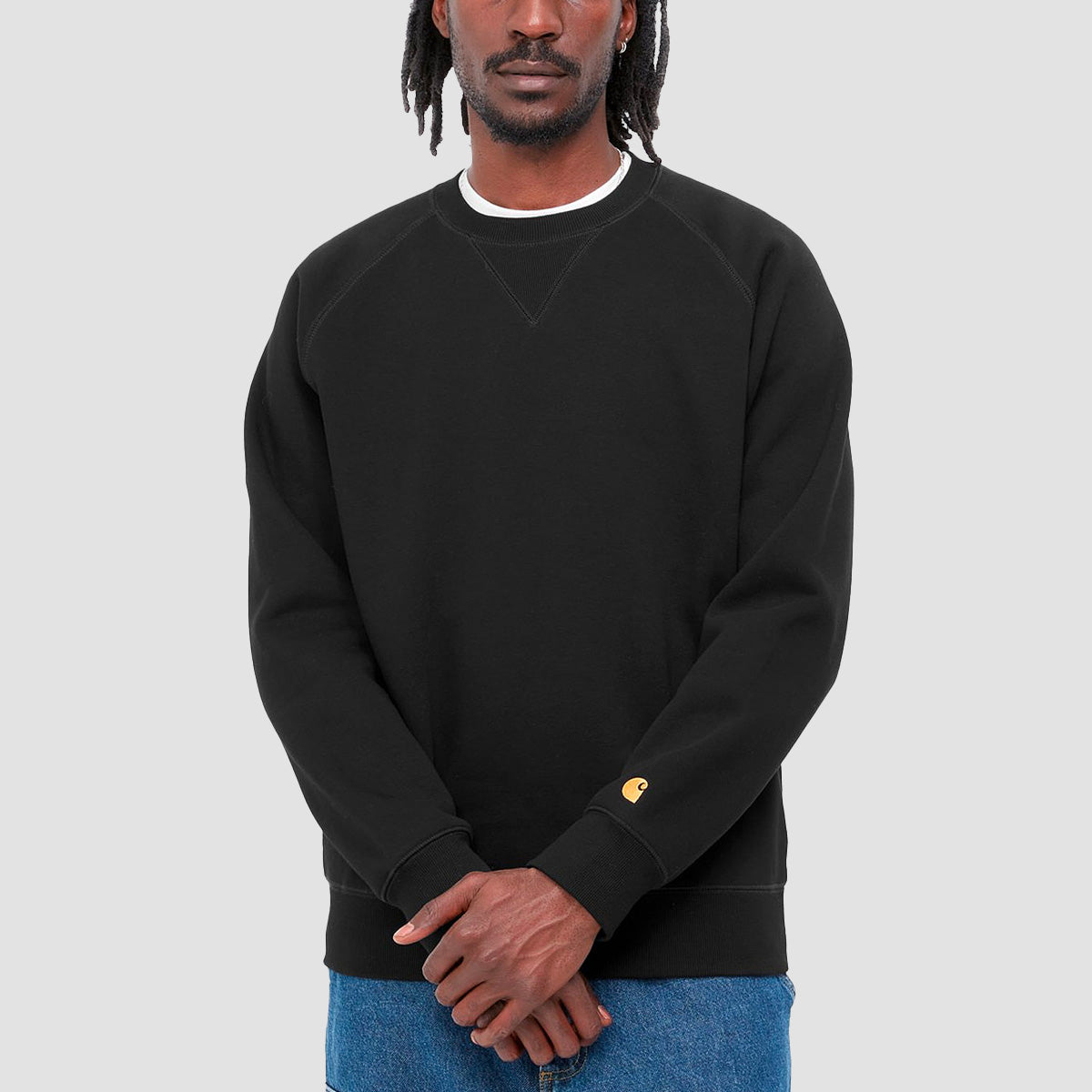 Carhartt WIP Chase Crew Sweat Black/Gold