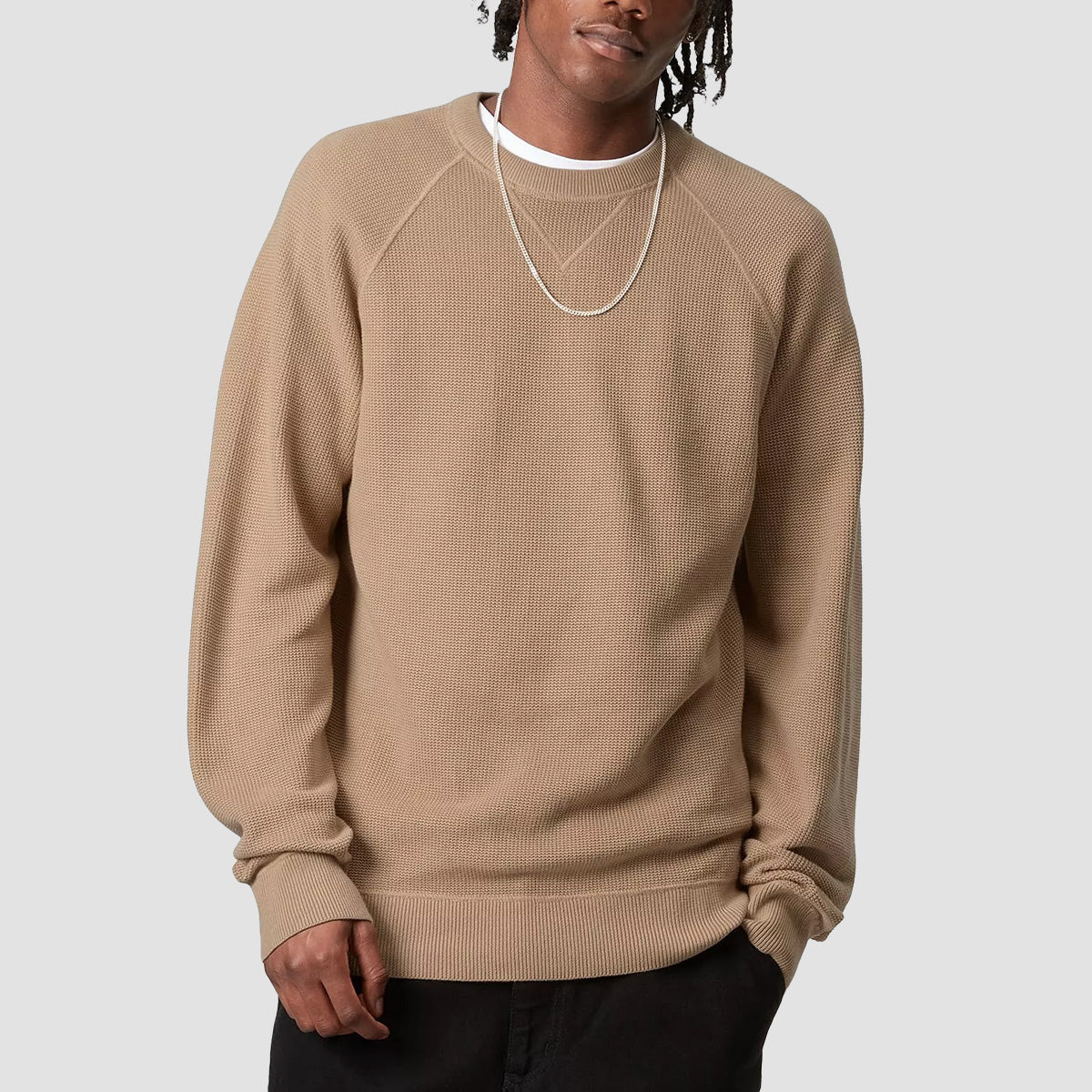 Carhartt WIP Chase Knitted Sweatshirt Dusty H Brown/Gold