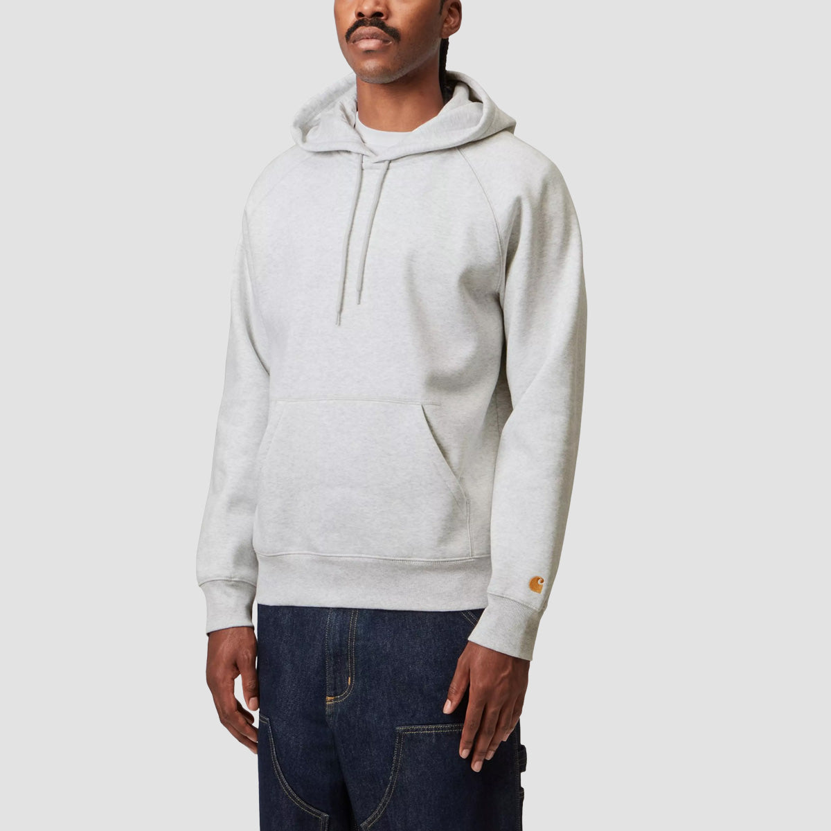 Carhartt WIP Chase Pullover Hoodie Ash Heather/Gold