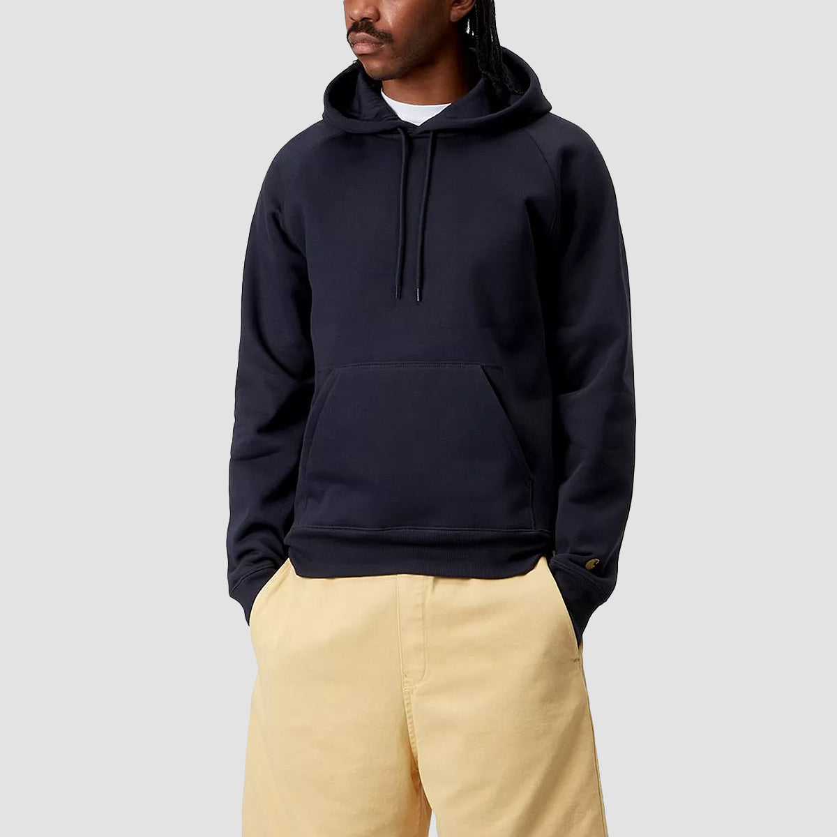 Carhartt WIP Chase Sweat Pullover Hoodie Dark Navy/Gold
