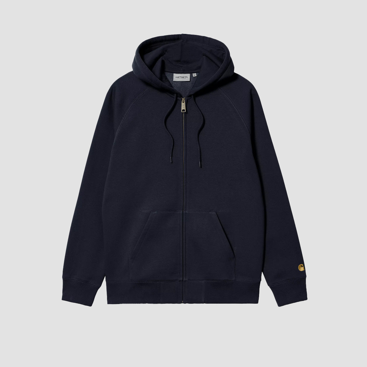Carhartt WIP Chase Zip Hoodie Dark Navy/Gold