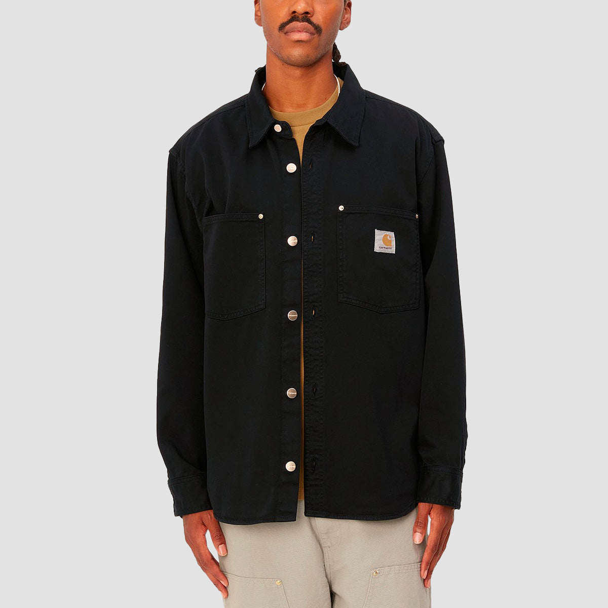 Carhartt WIP Derby Longsleeve Shirt Jac Black Rinsed