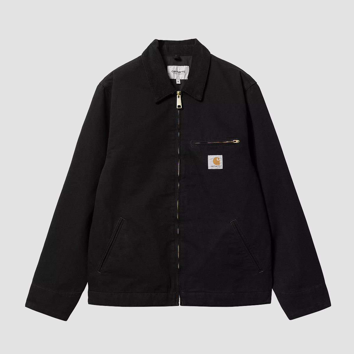Carhartt WIP Detroit Jacket Black/Black Rinsed