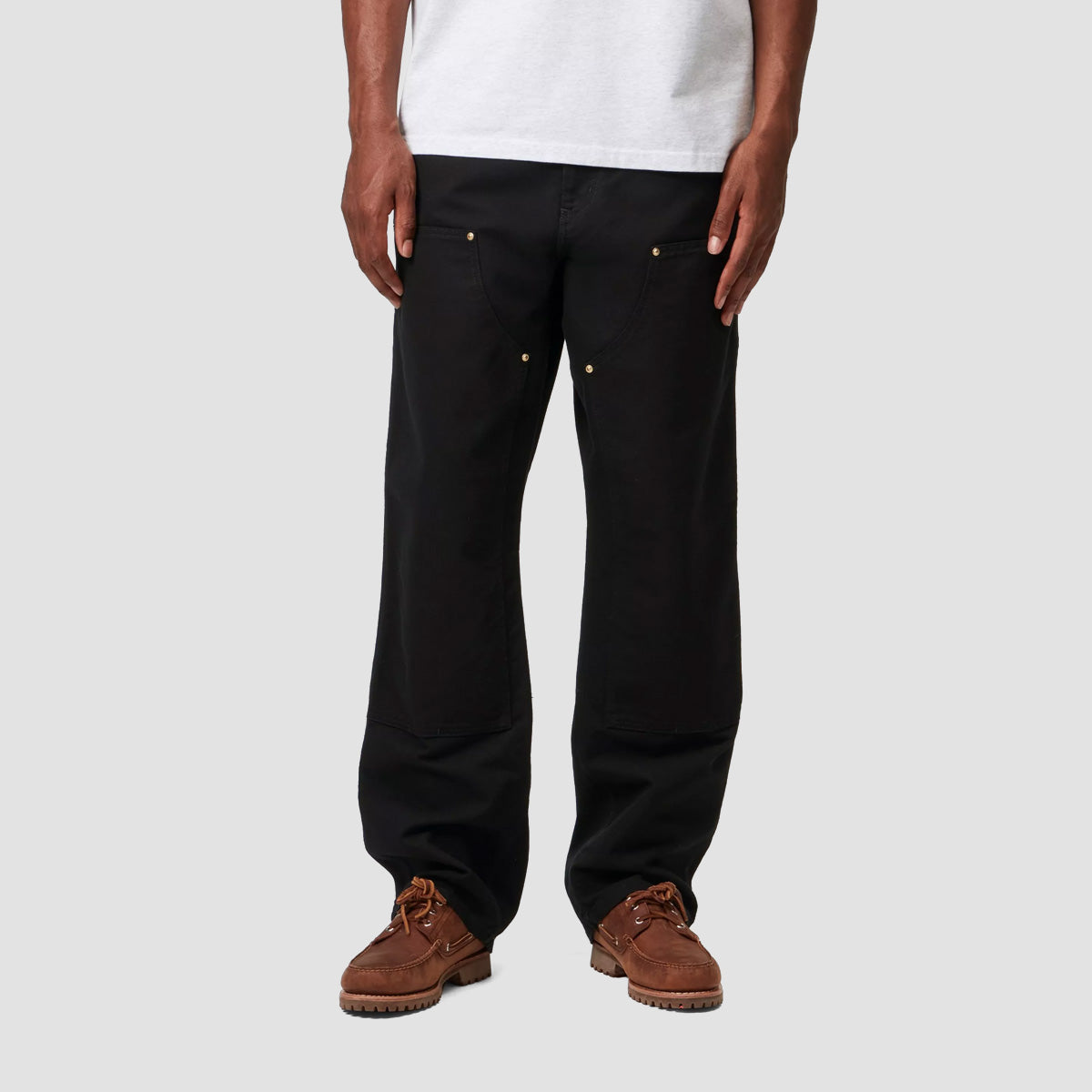 パンツ Carhartt WIP DOUBLE KNEE PANT 30/32 BLK Carhartt WIP Double Knee Pants Black Rinsed