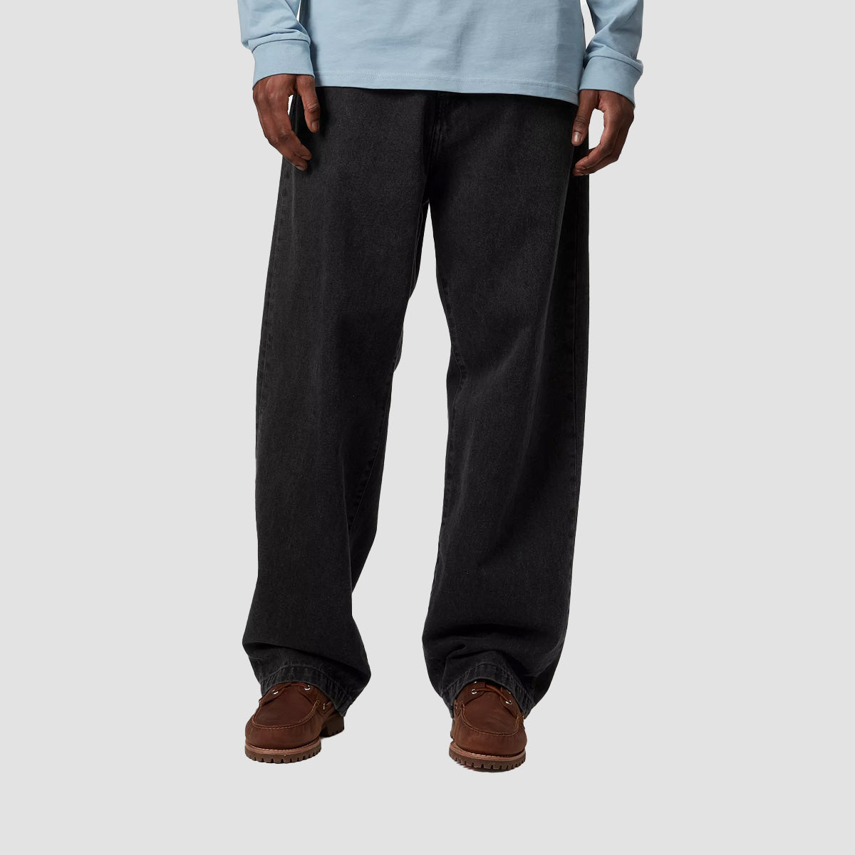 Carhartt WIP Landon Loose Fit Pants Black Garment Dyed