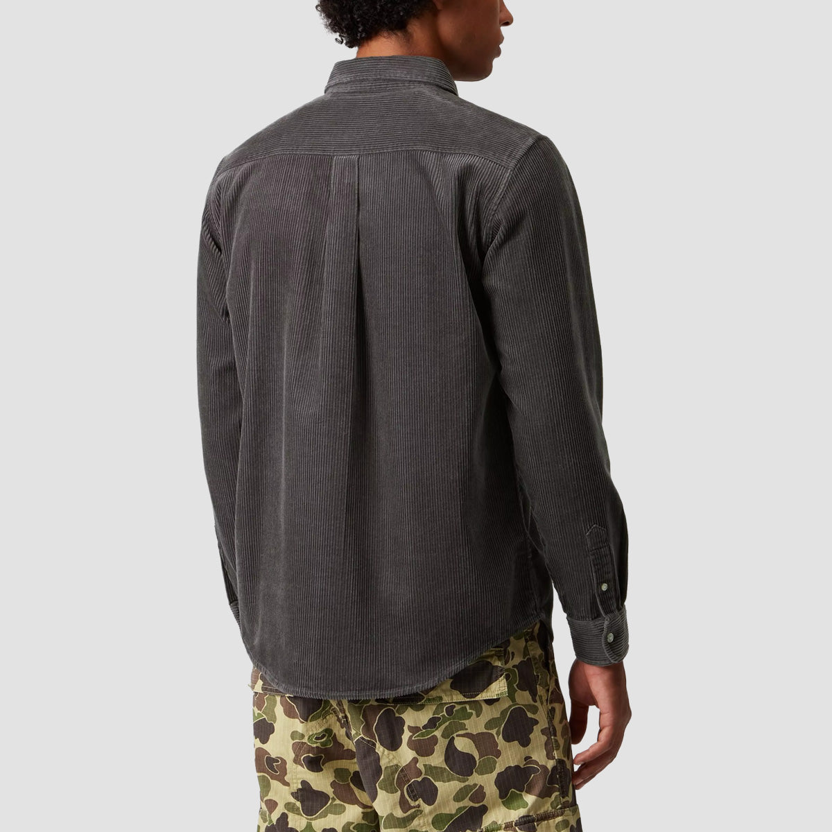 Carhartt WIP Madison Cord Longsleeve Shirt Graphite/Graphite