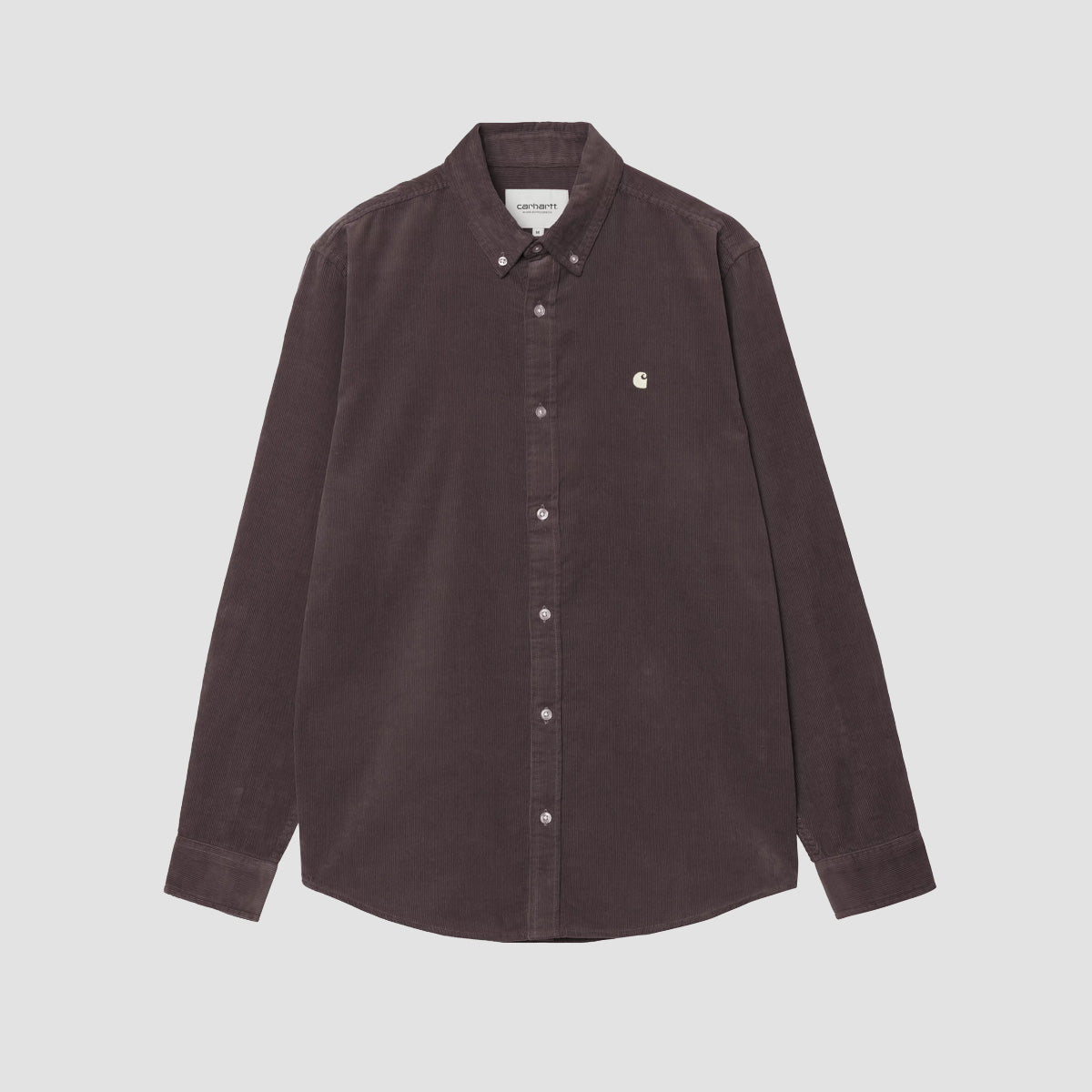 Carhartt WIP Madison Fine Cord Longsleeve Shirt Shale/Wax