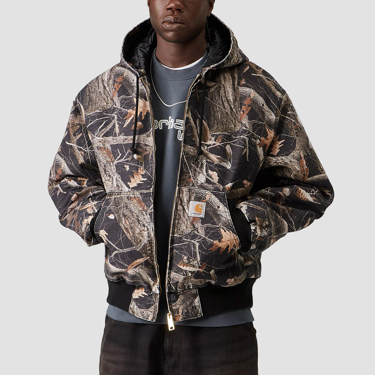 Carhartt WIP OG Active Jacket Camo Feather Tree/Black Heavy Stone Wash