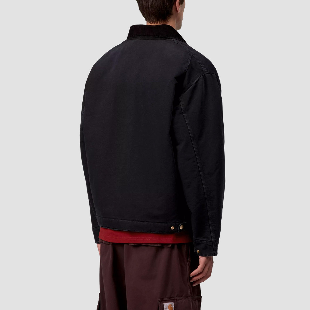 Carhartt WIP OG Detroit Jacket Black/Black Stone Canvas
