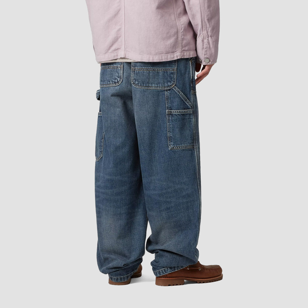 Carhartt WIP OG Double Knee Loose Fit Jeans Blue Dark Used Wash