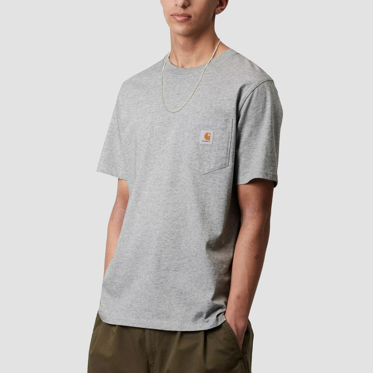 Carhartt WIP Pocket T-Shirt Grey Heather