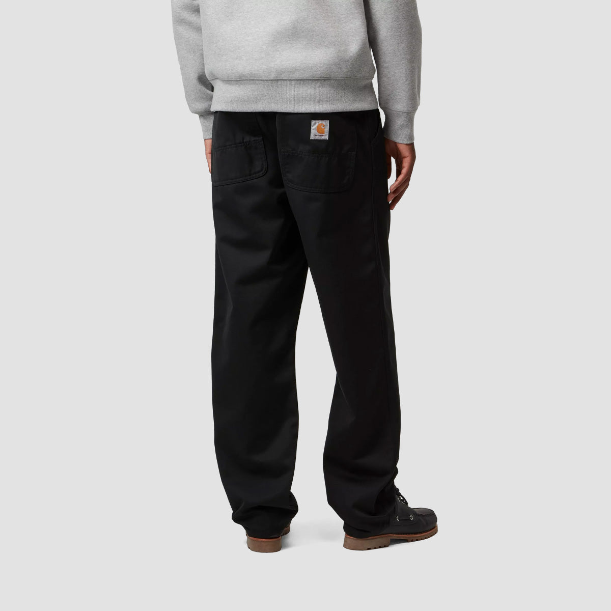 Carhartt WIP Simple Relaxed Straight Fit Pants Black Rinsed