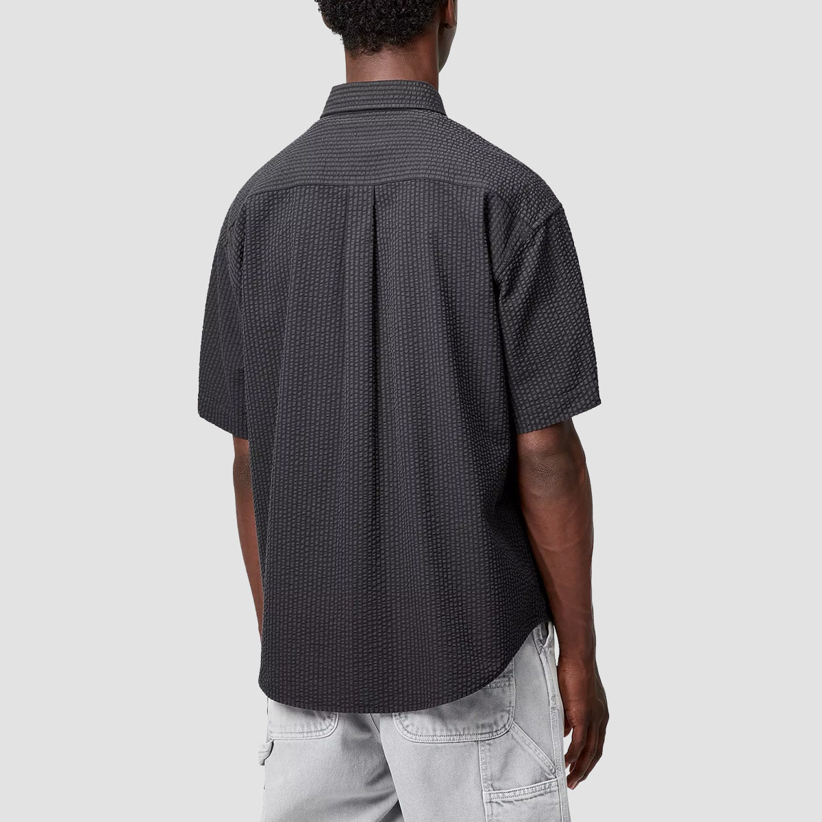 Carhartt WIP Toland Stripe Short Sleeve Shirt Black