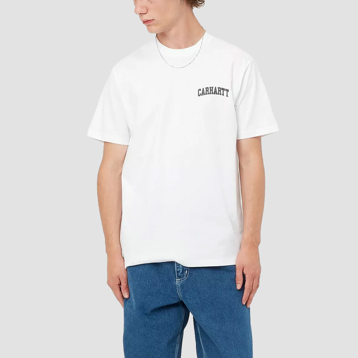 Carhartt WIP University Script T-Shirt White/Black