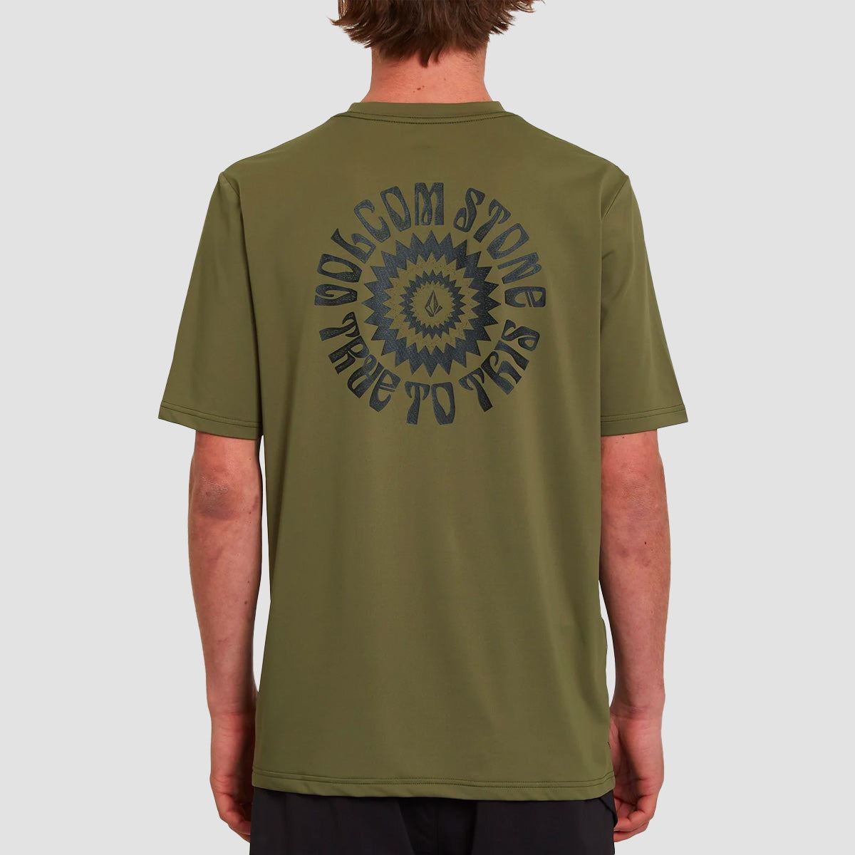 Volcom Faulter Short Sleeve Rashguard Military