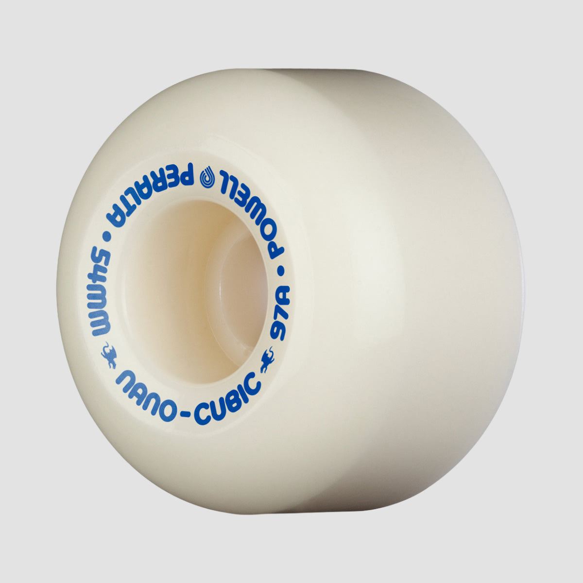 Powell Peralta Dragon Formula Nano Cubic 97A Skateboard Wheels Off White/Blue 54x36mm