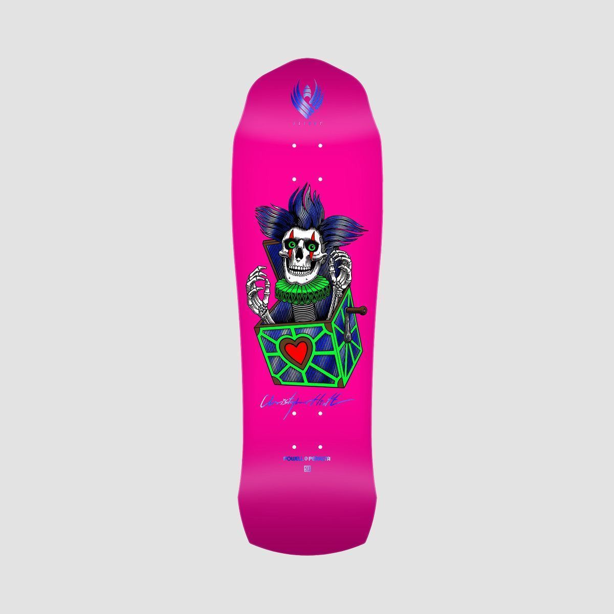 90 ナインティ　デッドストック　buttstain skullskates Powell Peralta Chris Hiett Skull 310 Flight Skateboard Deck - 9.5