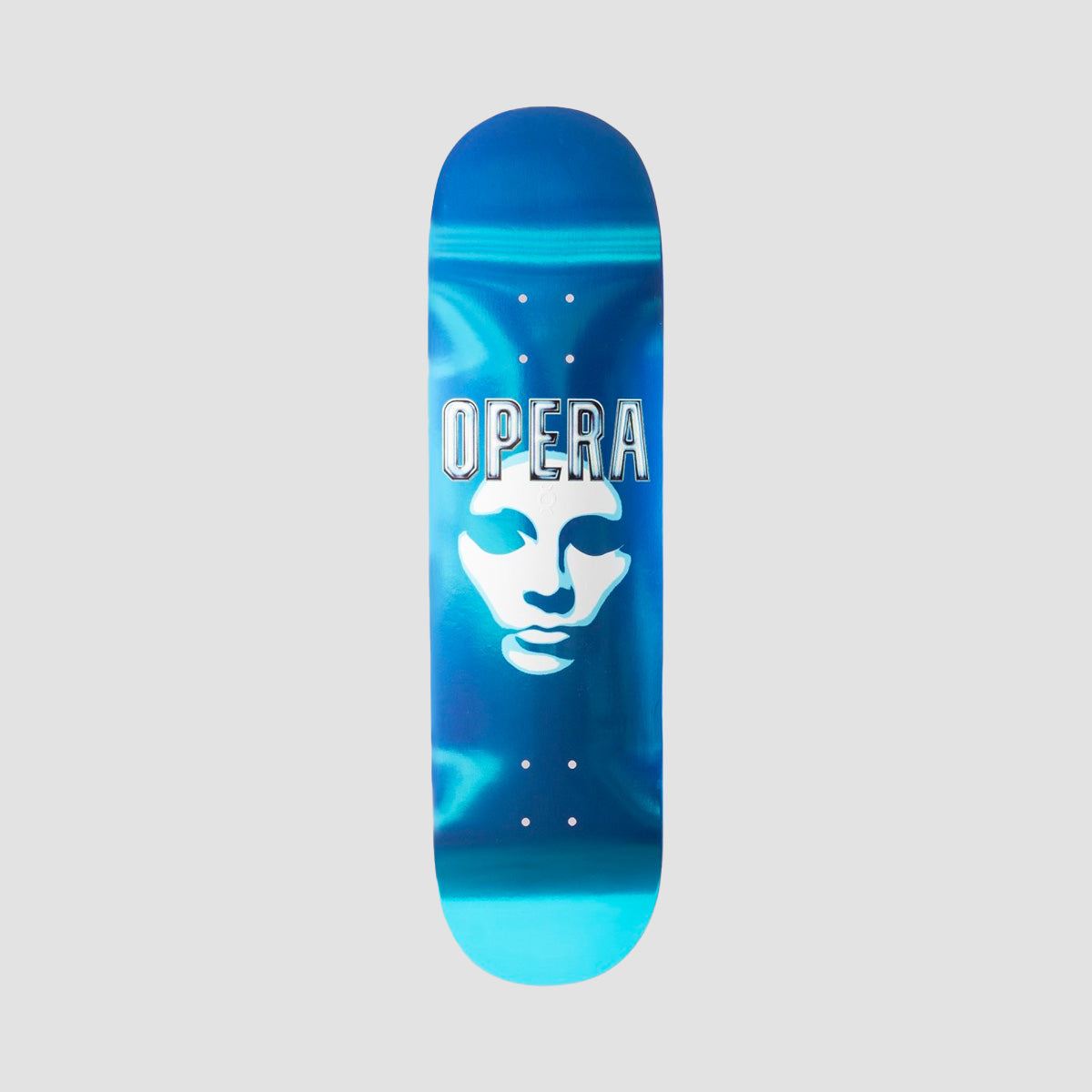 Opera Mask Logo Ex7 Skateboard Deck Blue - 8.5"