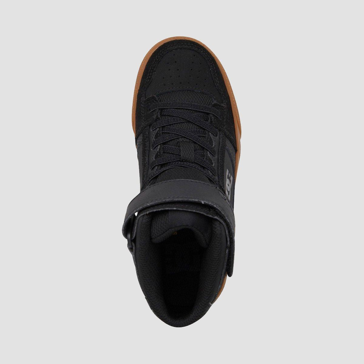 DC Pure High-Top EV Shoes - Black/Gum - Kids