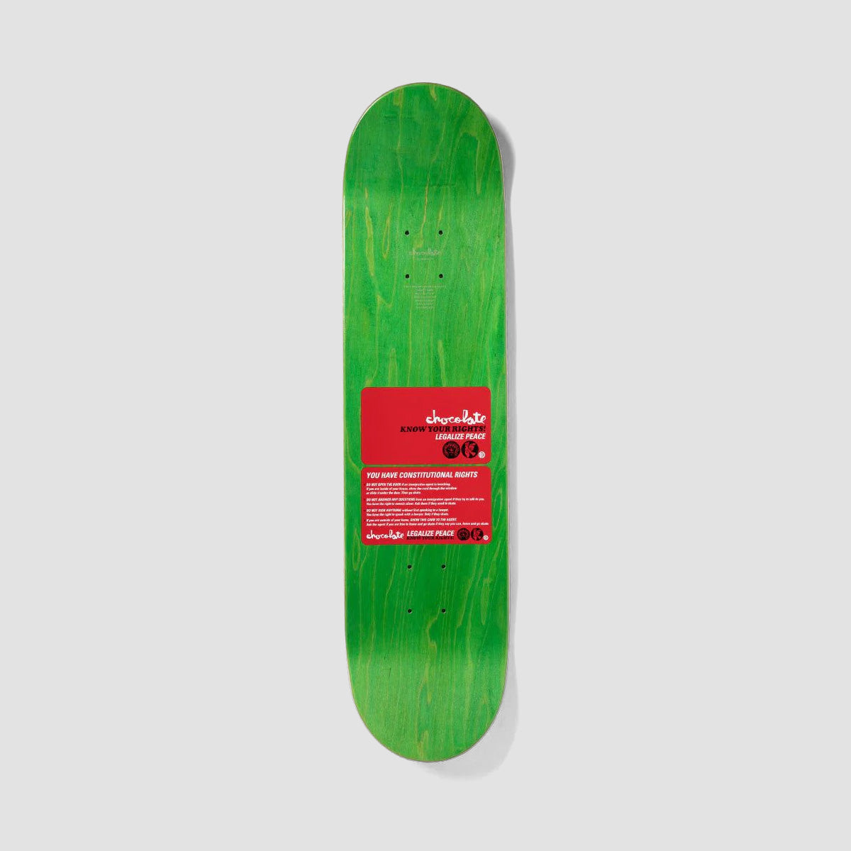 Chocolate 'Legalize Peace' Peace Dove Kenny Anderson Skidul Skateboard Deck - 8.5"