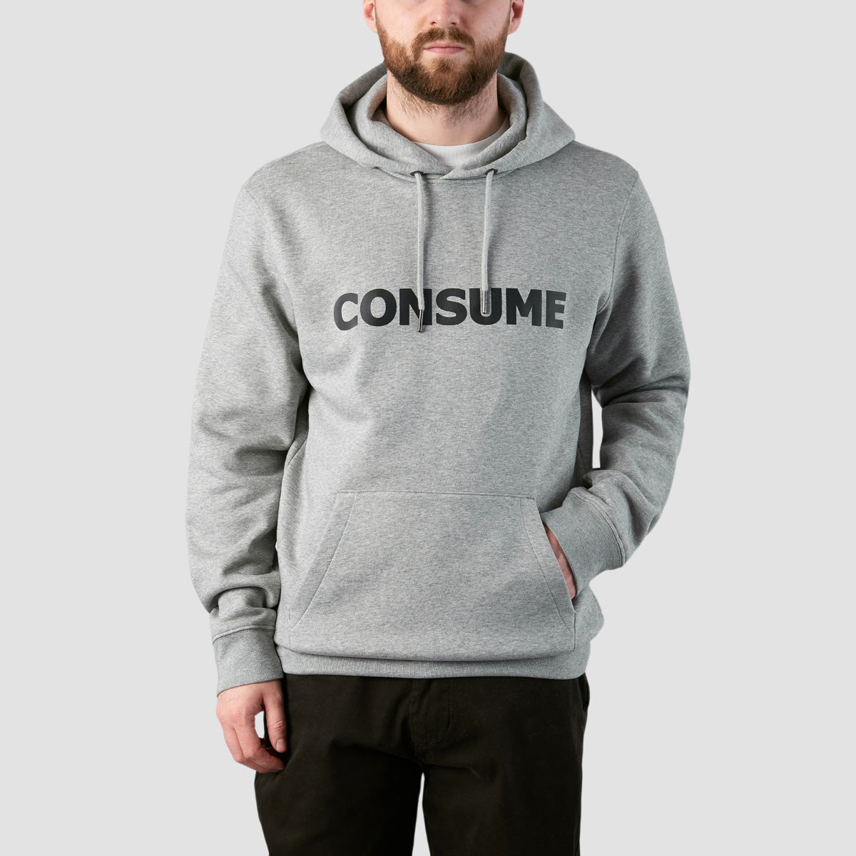 Consume Logo Pullover Hoodie Athletic Heather/Black