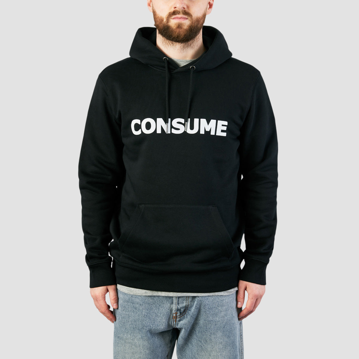 Consume Logo Pullover Hoodie Black/White