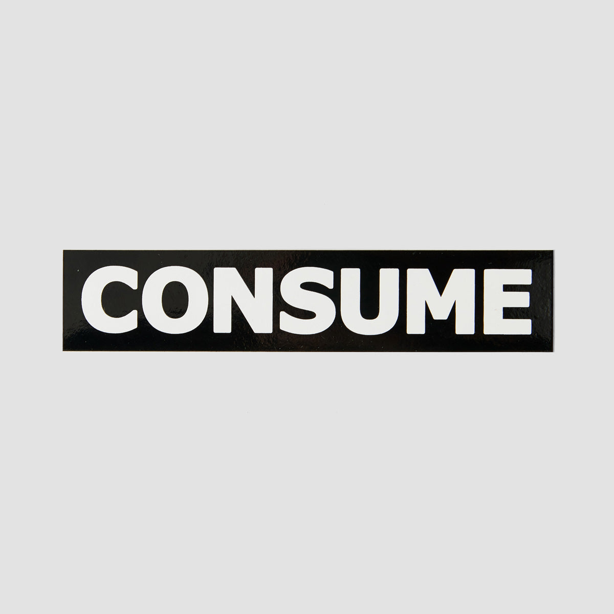 Consume Logo Sticker Black/White 120x25mm