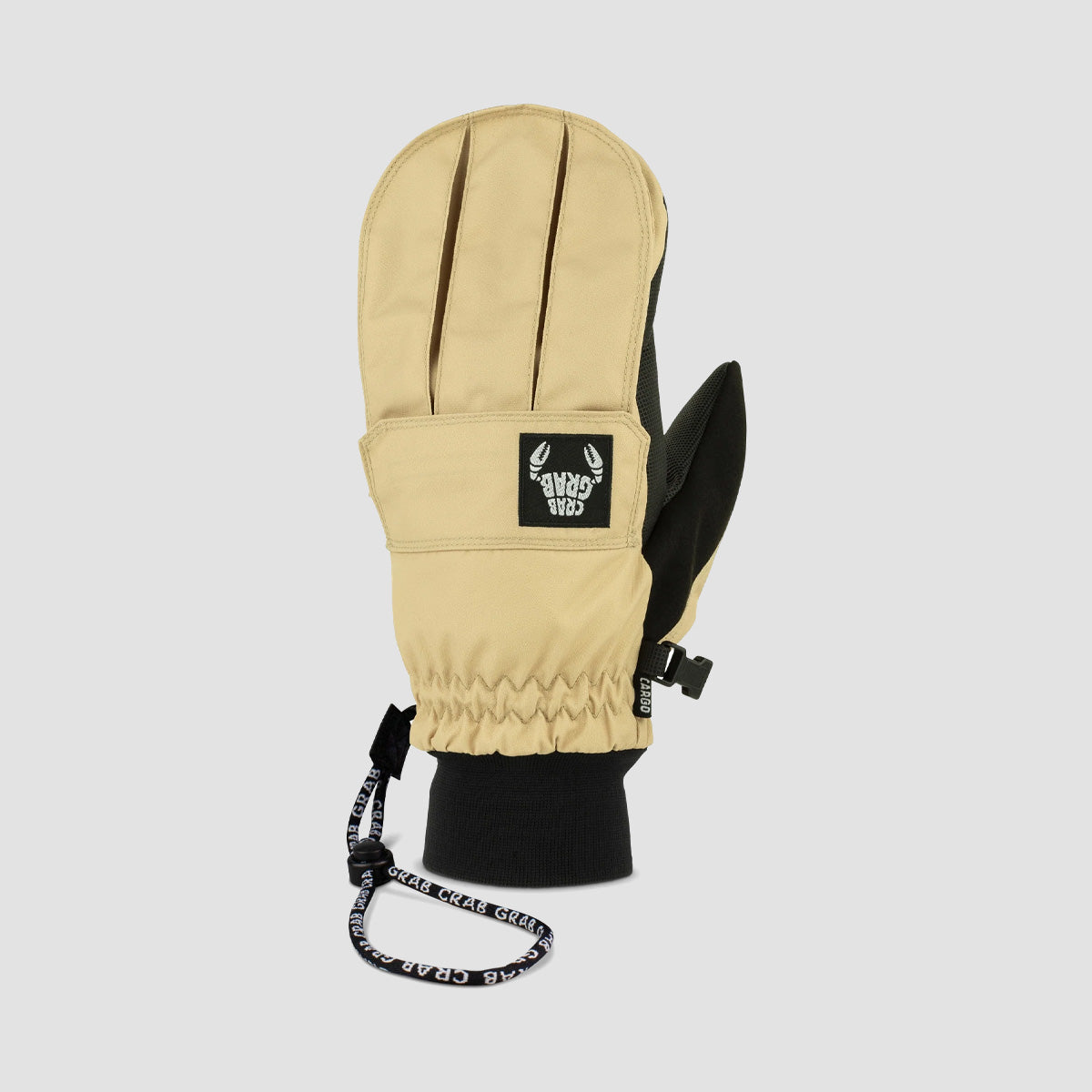 Crab Grab Cargo Snow Mittens Khaki