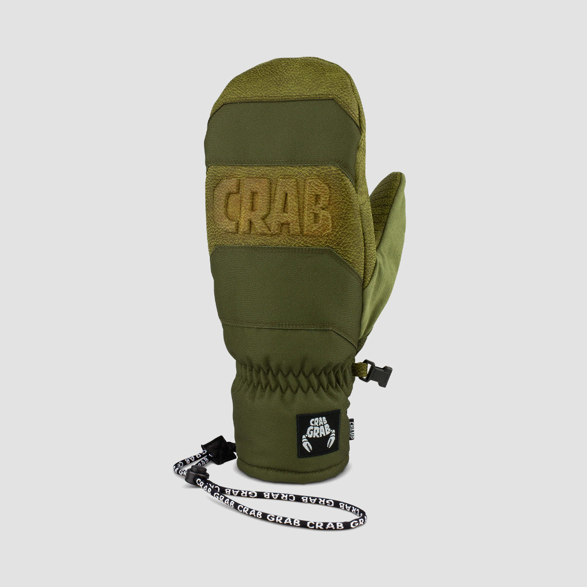 Crab Grab Champ Snow Mittens Black and Tan