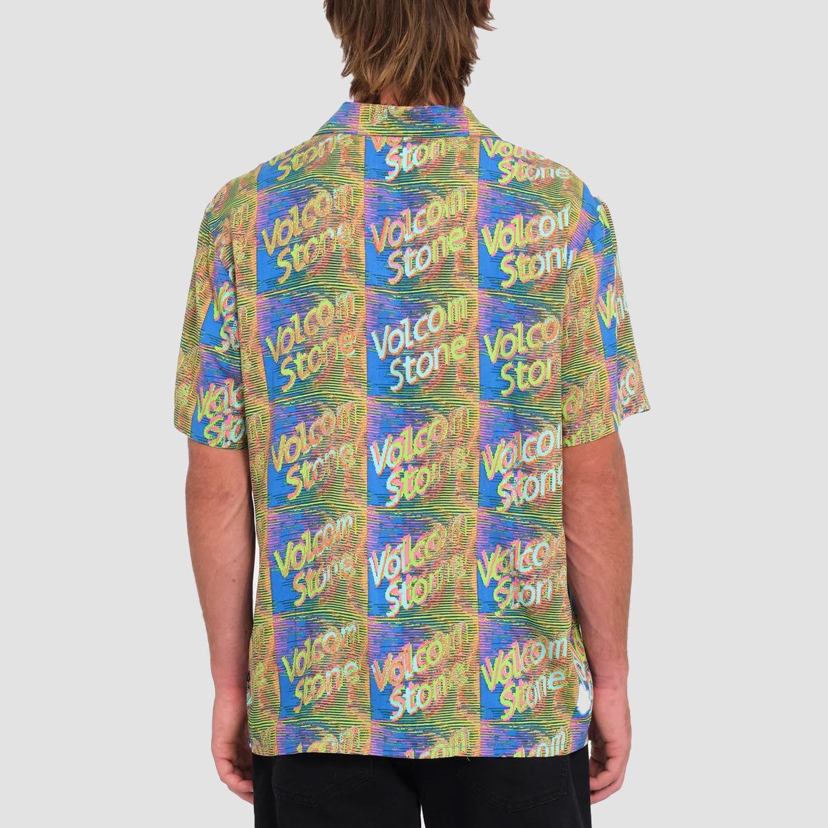 Volcom Fergadelic Woven Short Sleeve Shirt Patriot Blue