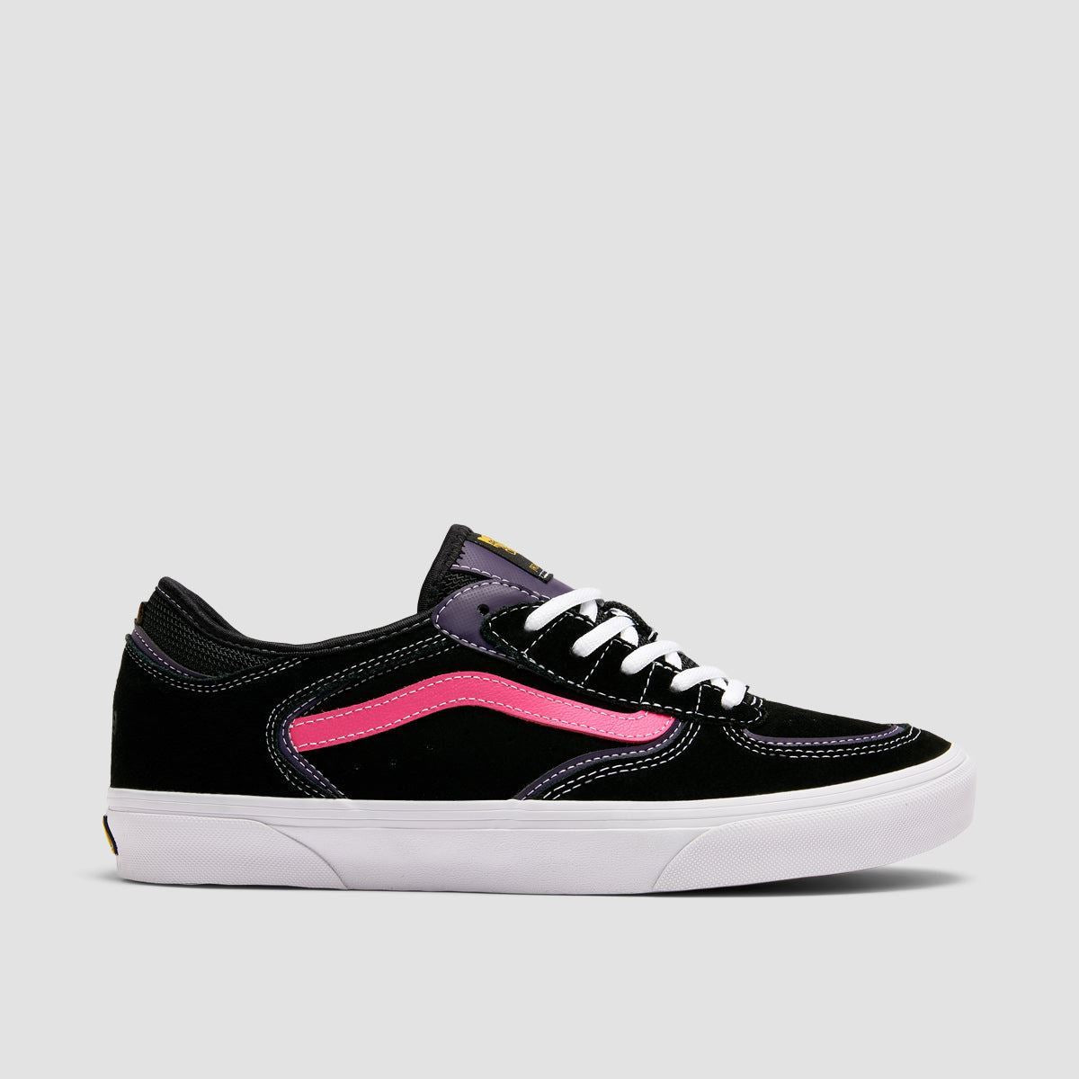Vans Skate Rowley Shoes Black/Pink
