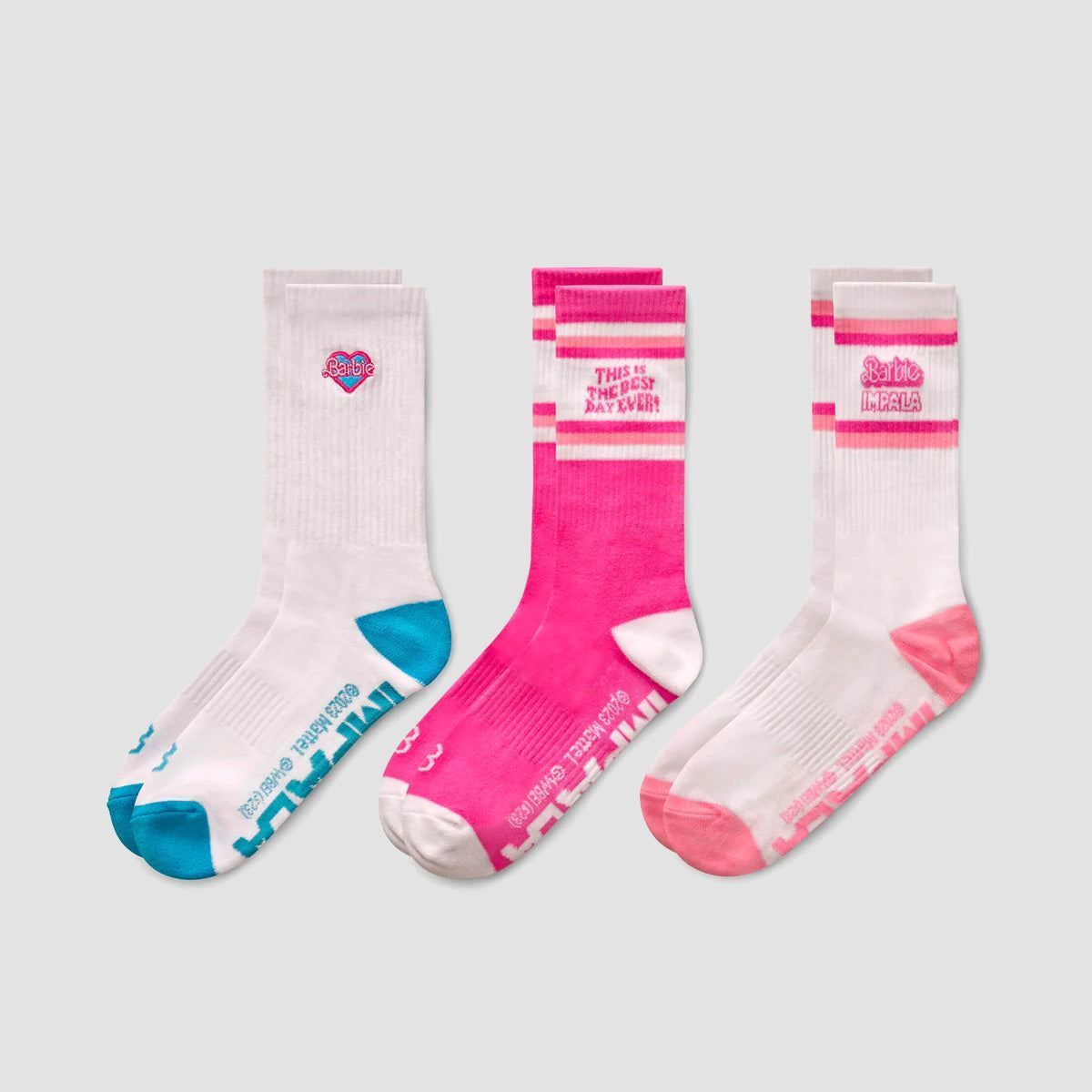 Barbie Fleece Socks - Pale Pink - Undiz