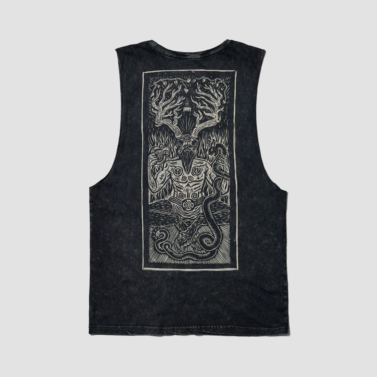 Heathen Ceronnous Mono Vest Black Stone