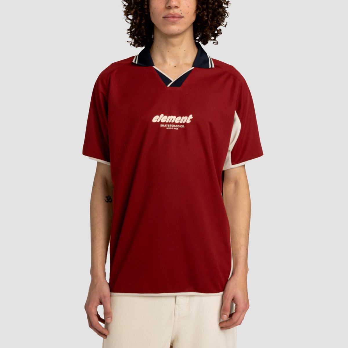 Element Soccer Game T-Shirt Pomegrenate