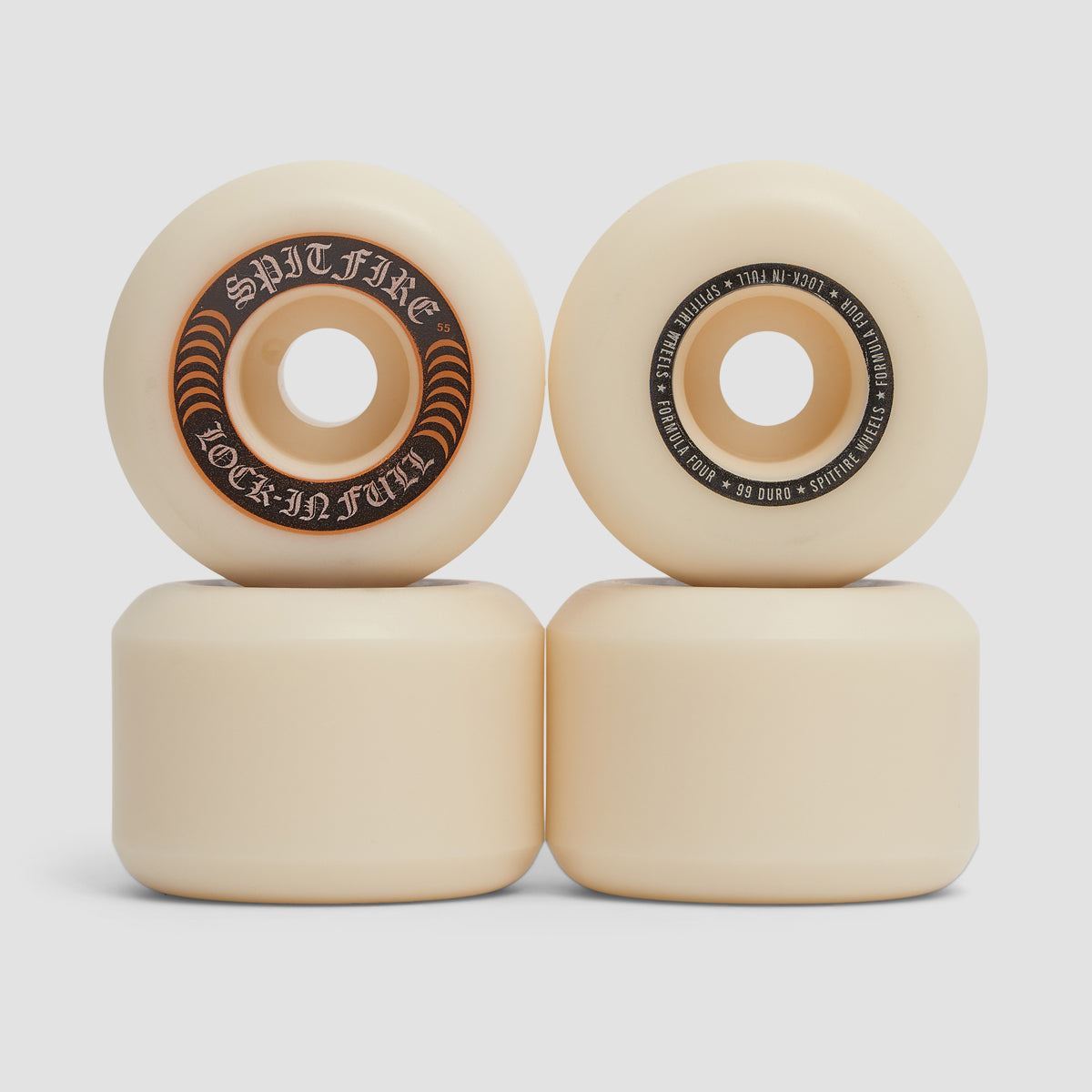 Spitfire Formula Four Lock-In Full 99DU Wheels Natural 55mm