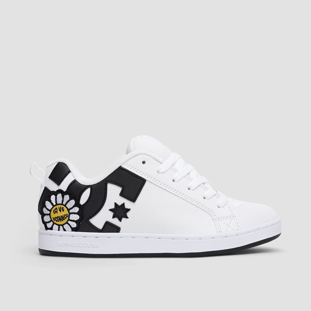 DC Court Graffik Shoes - White/Black/Yellow - Womens