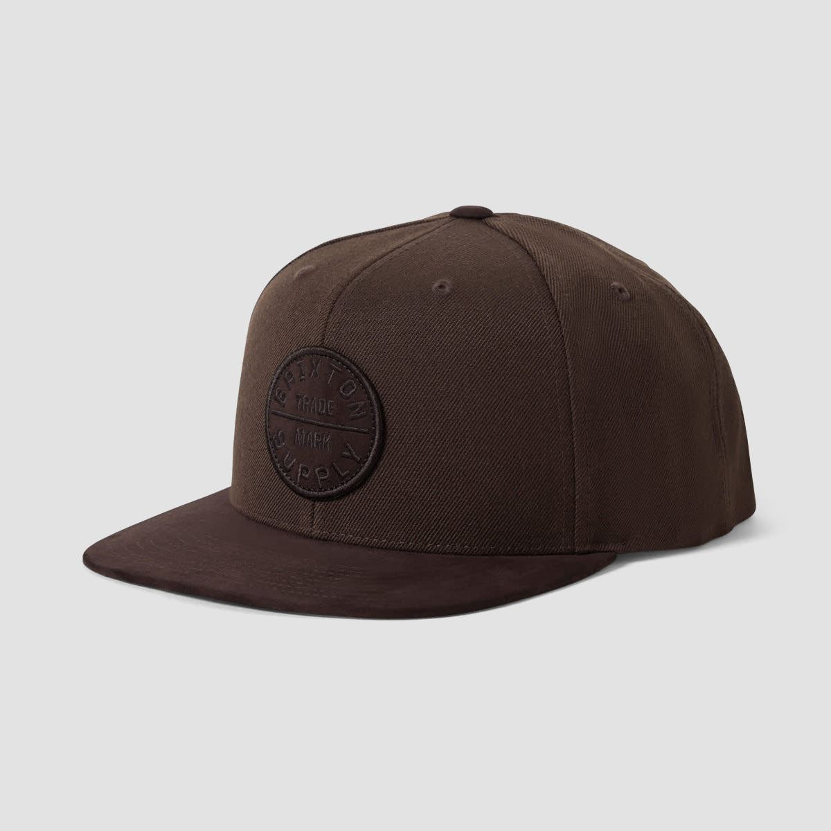 Brixton Oath III Snapback Cap Pinecone Brown/Brown Suede