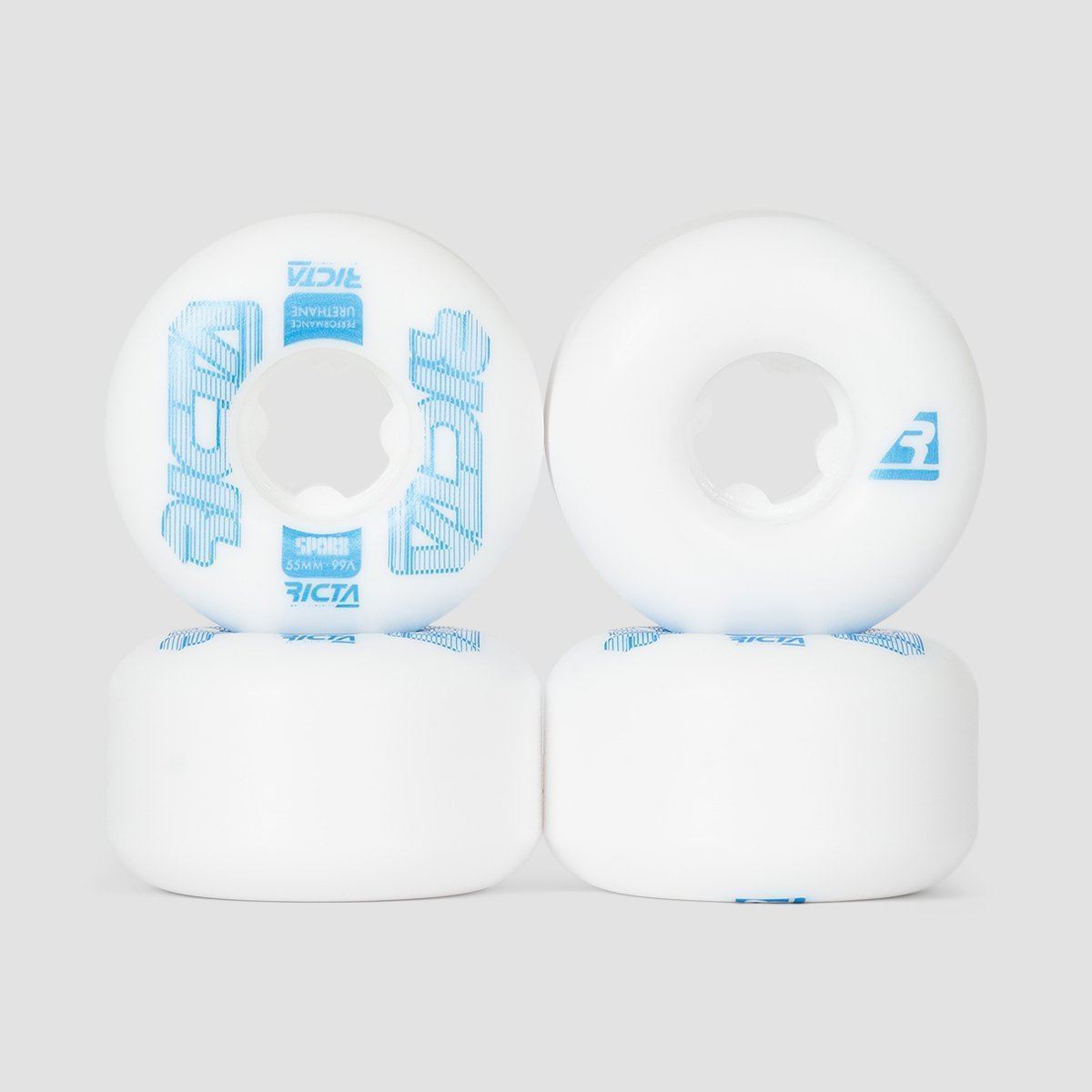 Ricta Framework Sparx 99a Skateboard Wheels White 55mm