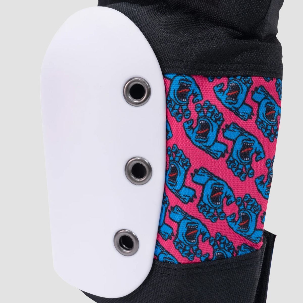 Protec X Santa Cruz Street Open Back Pad Set 3 Pack Black/White/Pink