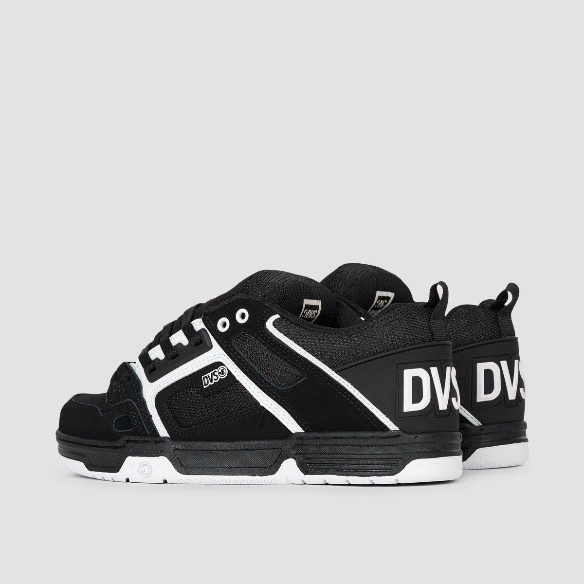 DVS Comanche Shoes - Black/White Leather